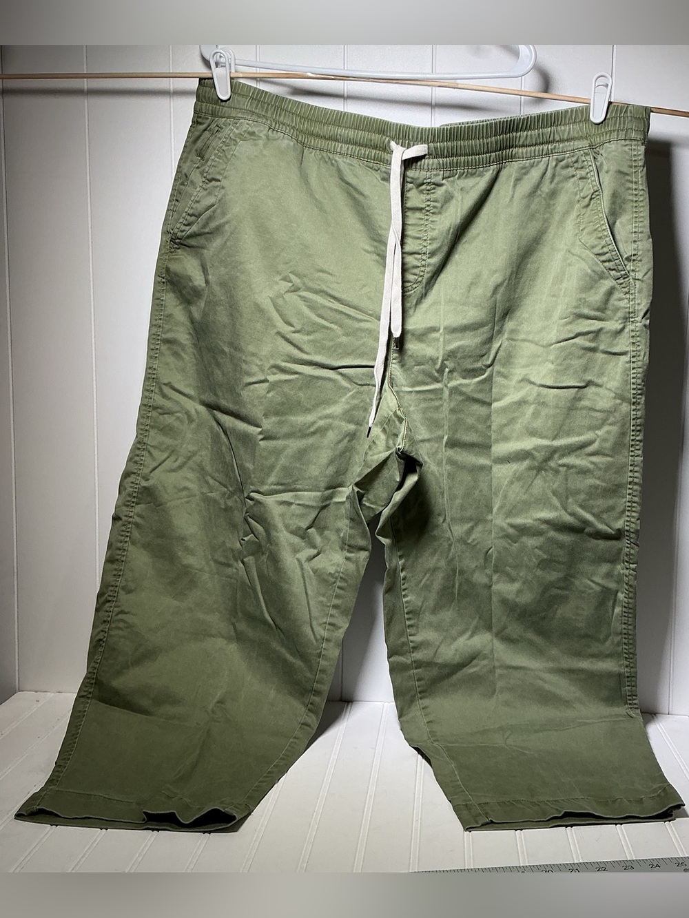 Lane Bryant Cropped Pants Women's Plus 24 High Rise Pull On Drawstring Pockets